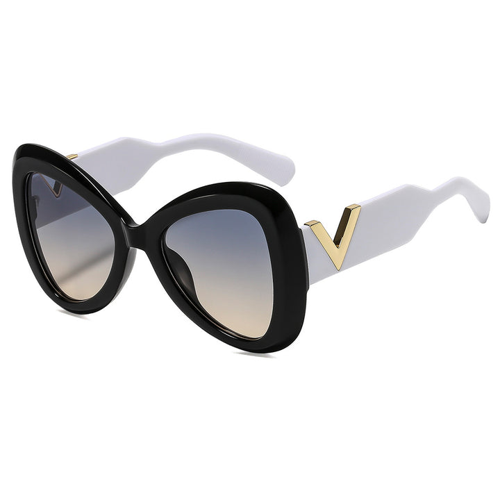 Ladies Cat-Eye Sunglasses with Luxurious Metal Accents Kalsten