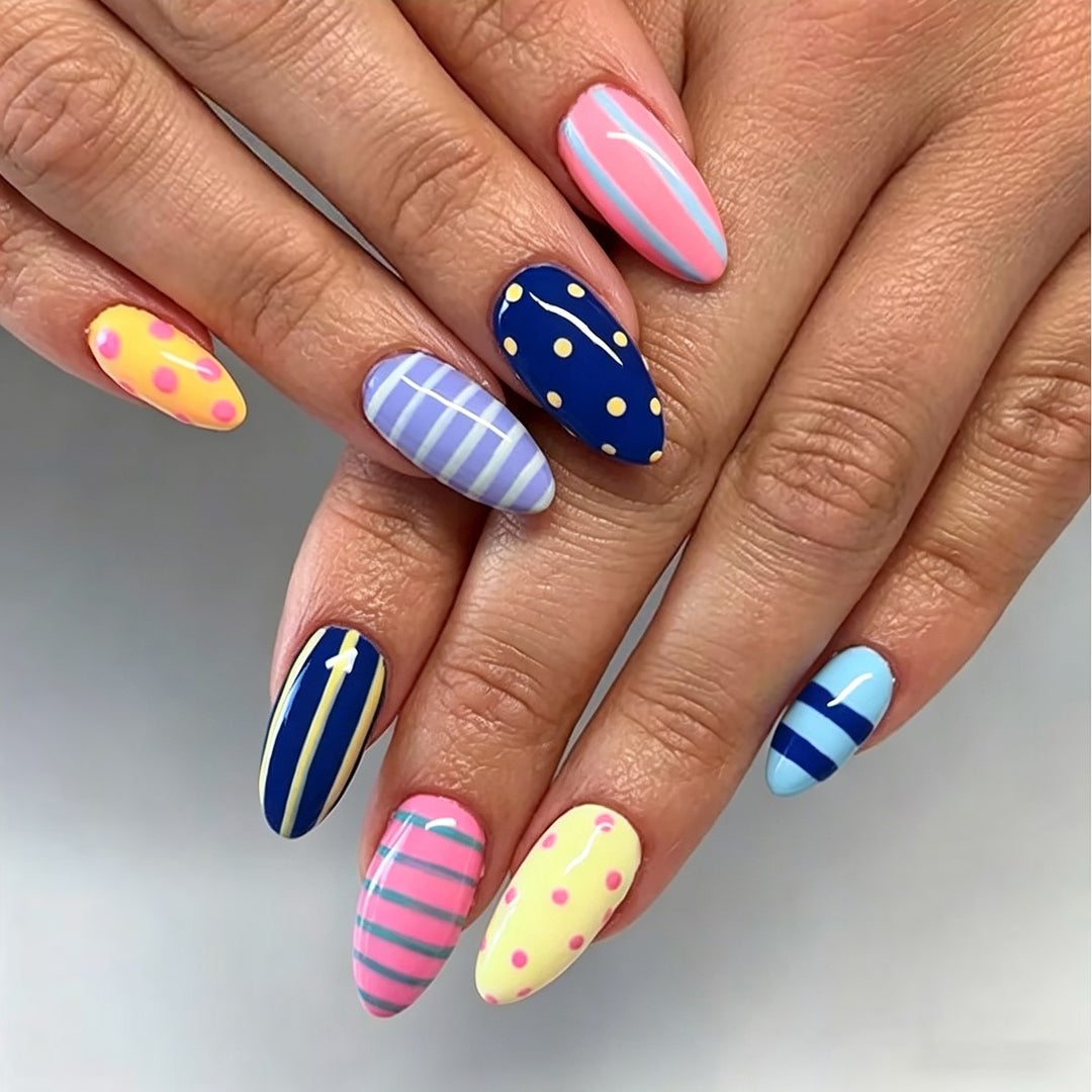 Decorative Patterned Press-On Nails