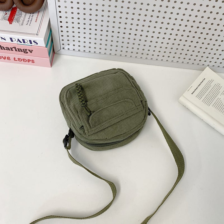 Compact Corduroy Crossbody Bag Kalsten