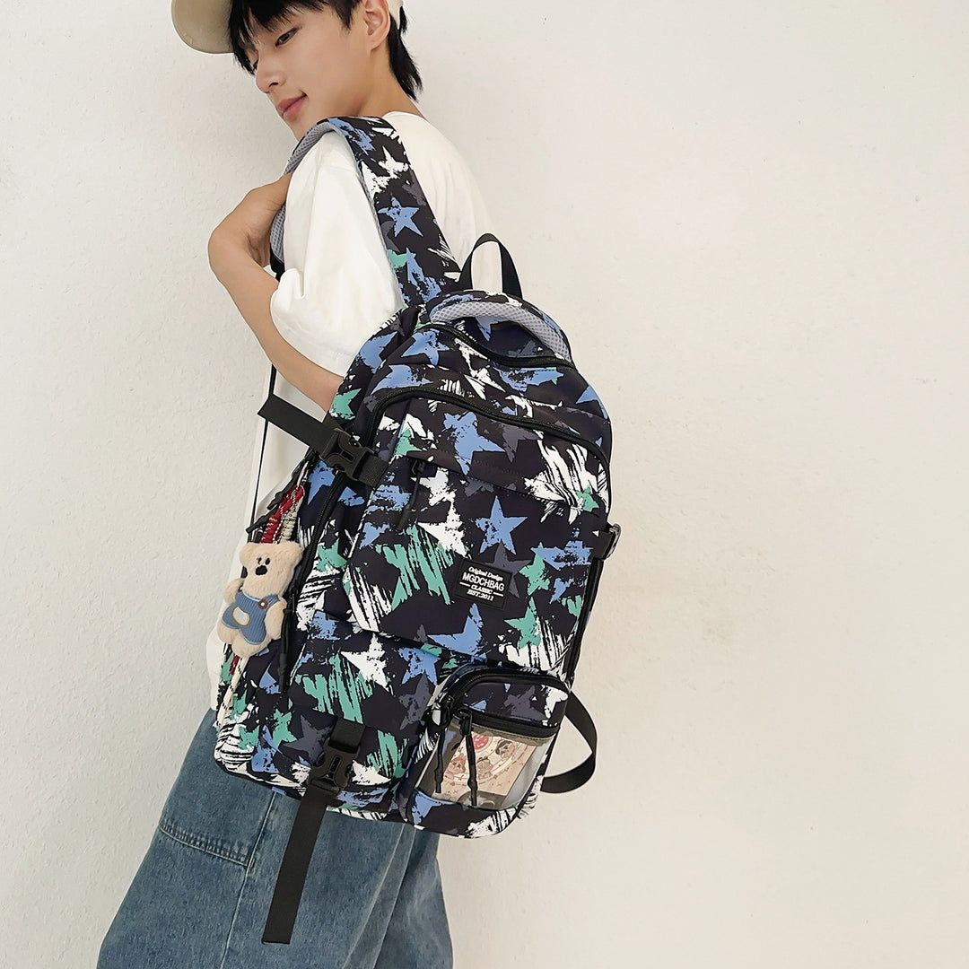 Versatile Star Patterned Backpack Kalsten