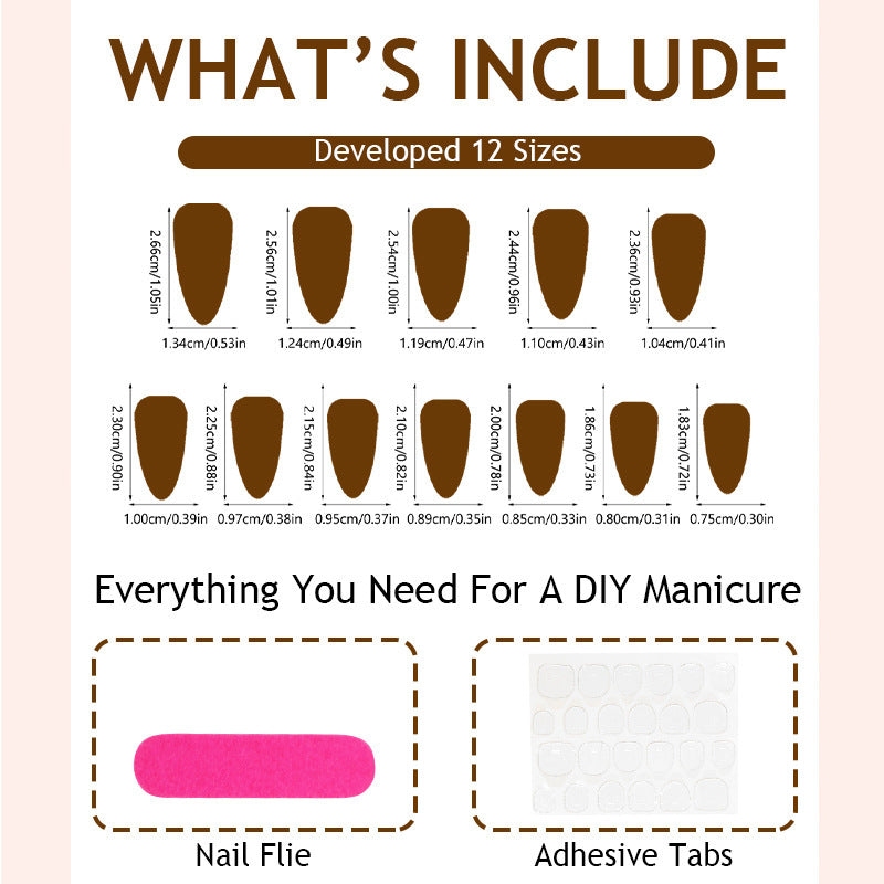 Artificial nails with glittering accents Kalsten