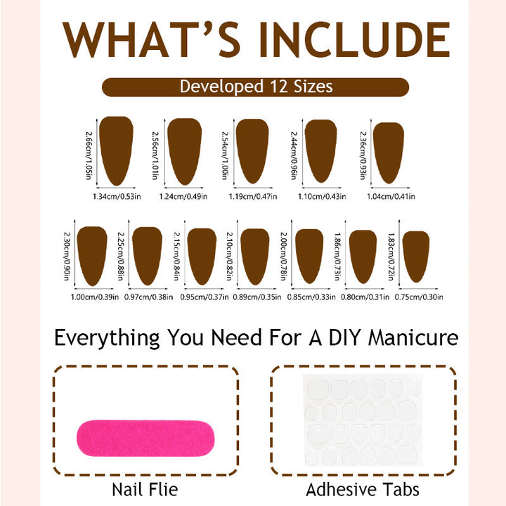 Artificial nails with glittering accents Kalsten