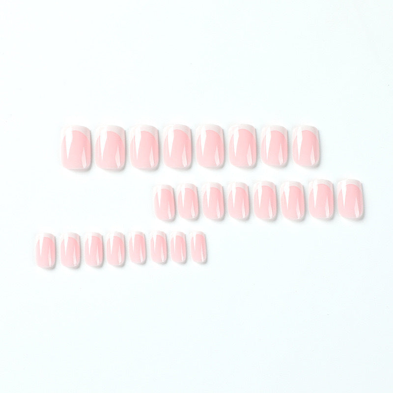 Acrylic Nail Set with Stylish French Design Kalsten