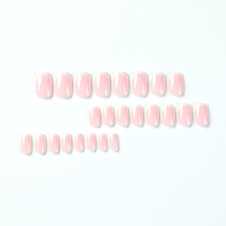 Acrylic Nail Set with Stylish French Design Kalsten