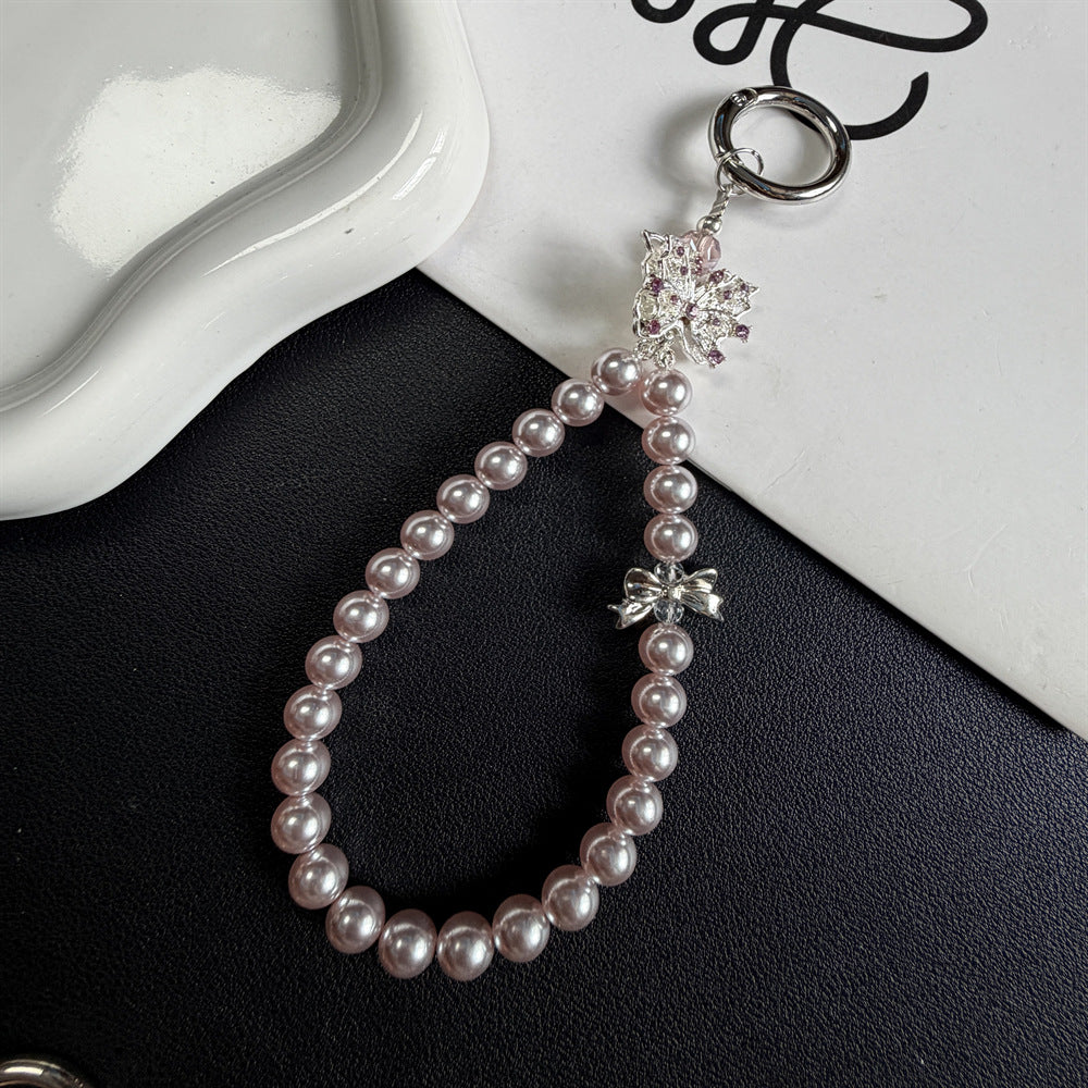 Elegant Pearl Keychain Holder Kalsten