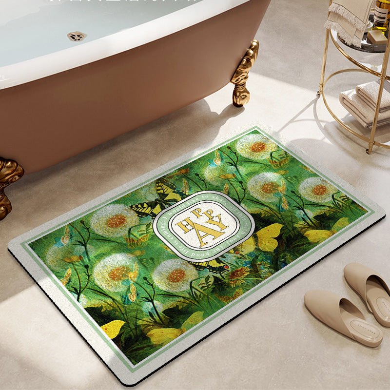 Floral Decorative Bath Mat