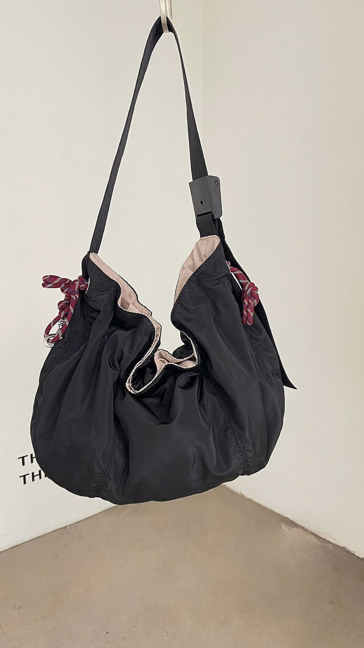Functional Drawstring Shoulder Bag