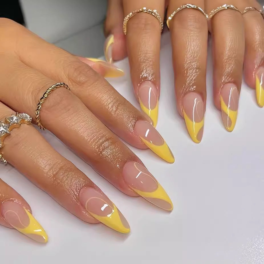 Nail set with elegant French tips Kalsten