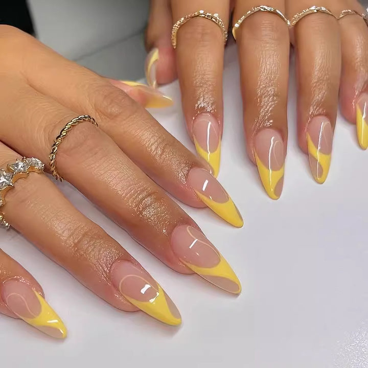 Nail set with elegant French tips Kalsten