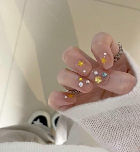 Artistic Heart Pattern Nail Art Extensions Kalsten
