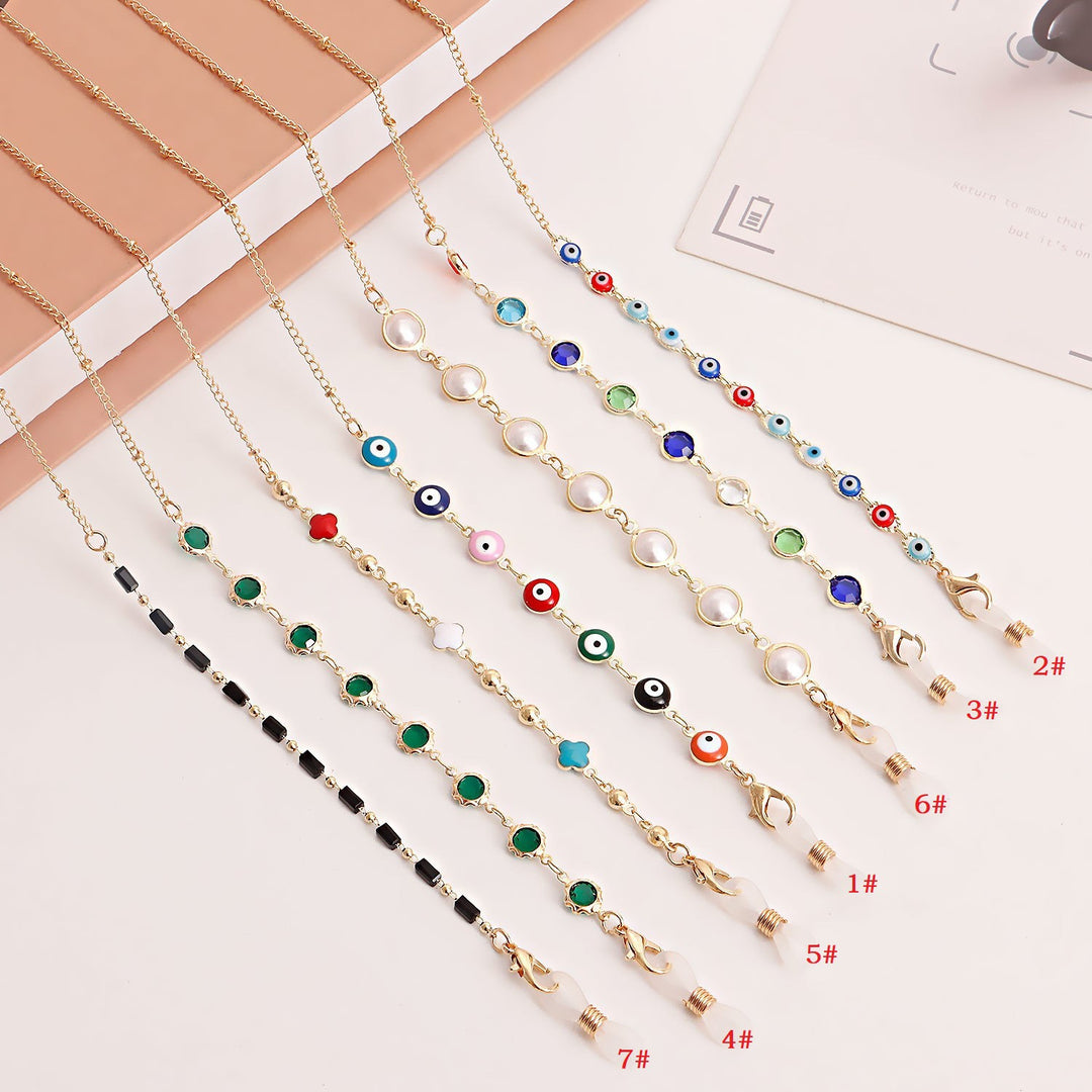 Stylish Sunglasses with Decorative Chain Kalsten