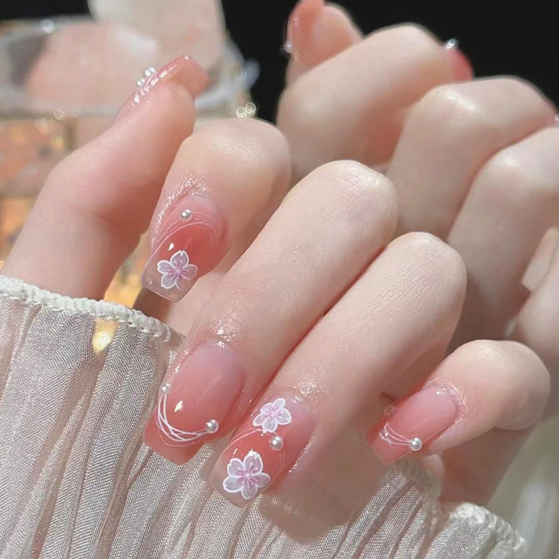 Floral Design Press-On Nails Kalsten
