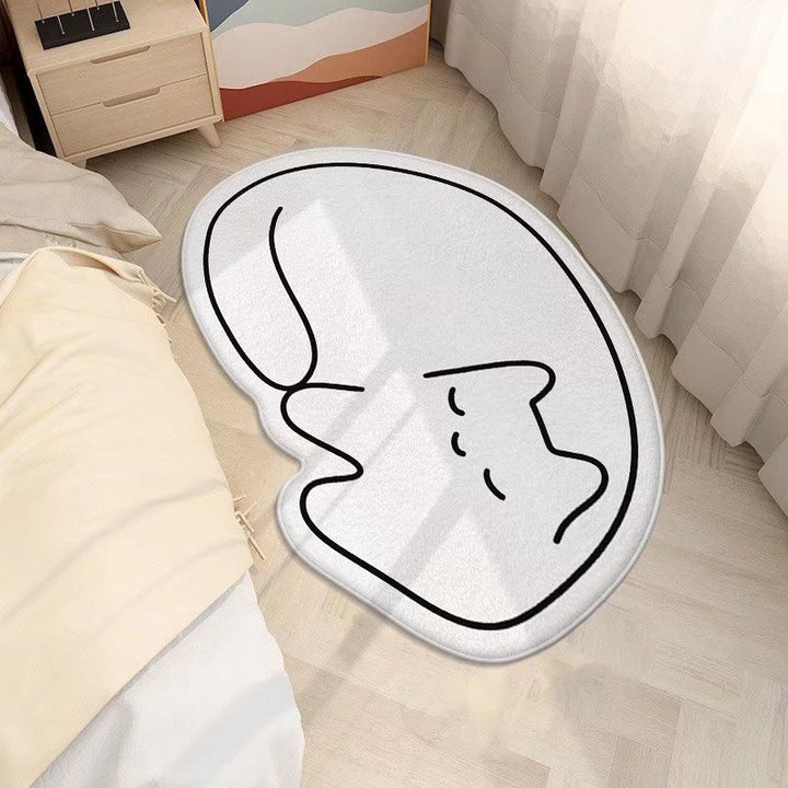 Cute Cat-Shaped Area Rug Kalsten