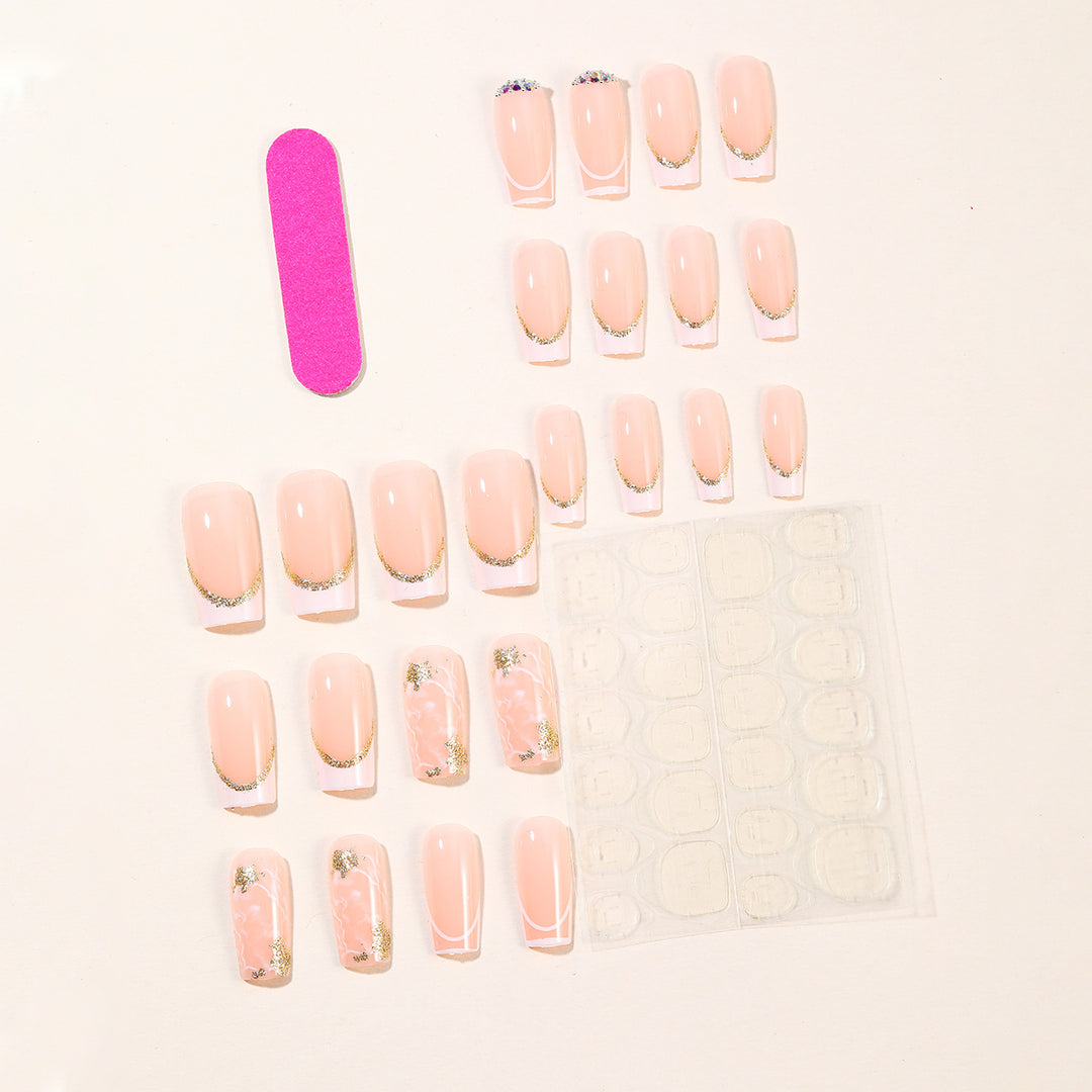 Elegant Marble Nail Art Extensions Kalsten