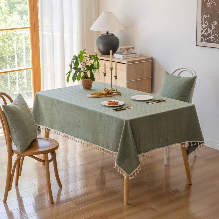 Elegant Textured Tablecloth