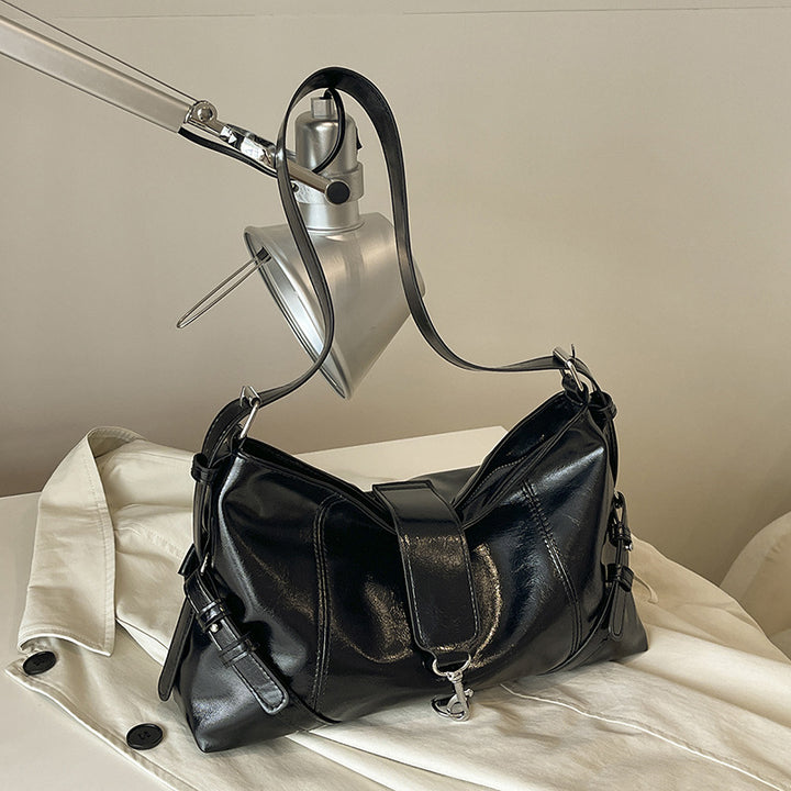 Chic Vegan Leather Shoulder Bag