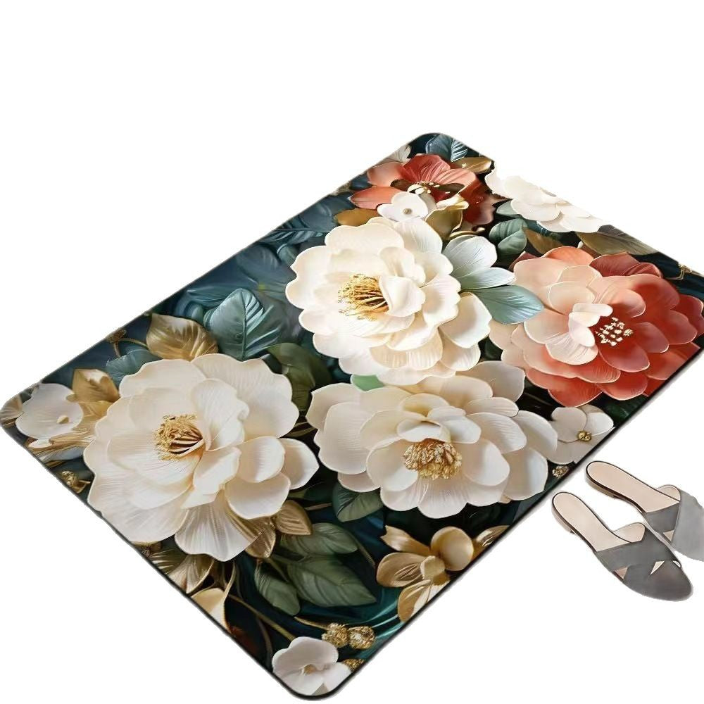 Floral-Themed Comfort Area Mat Kalsten
