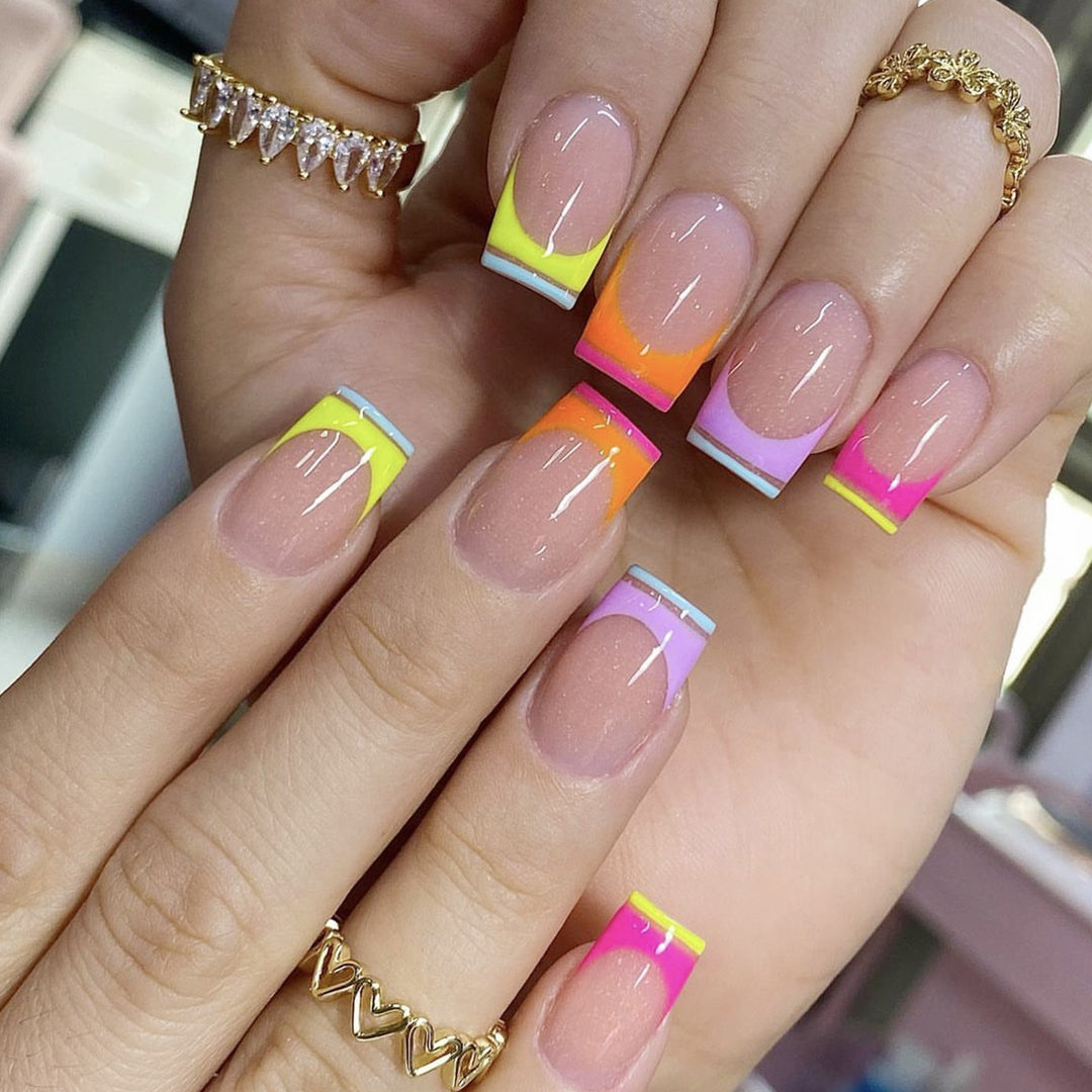 Artistic Gradient Nail Art Extensions Kalsten