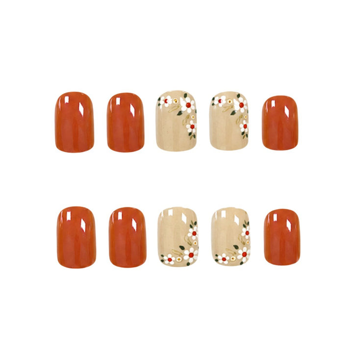 Floral Art Acrylic Nail Set Kalsten