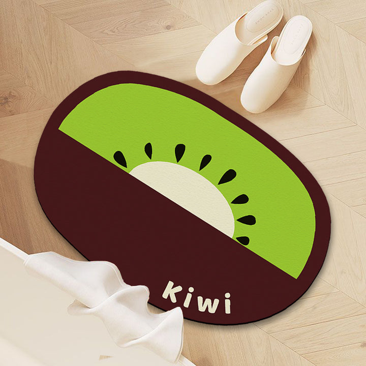 Mango-Shaped Decorative Floor Mat