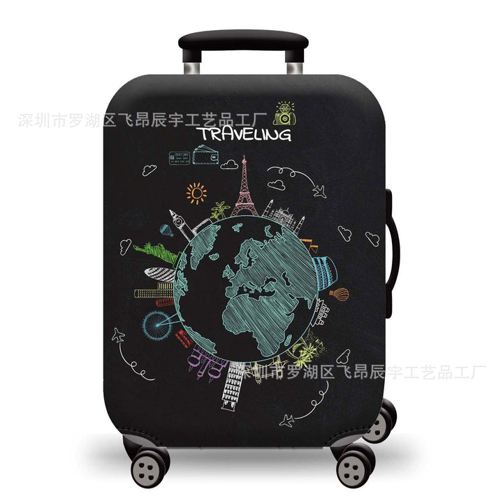 Hard Shell Luggage with Earth Design Kalsten