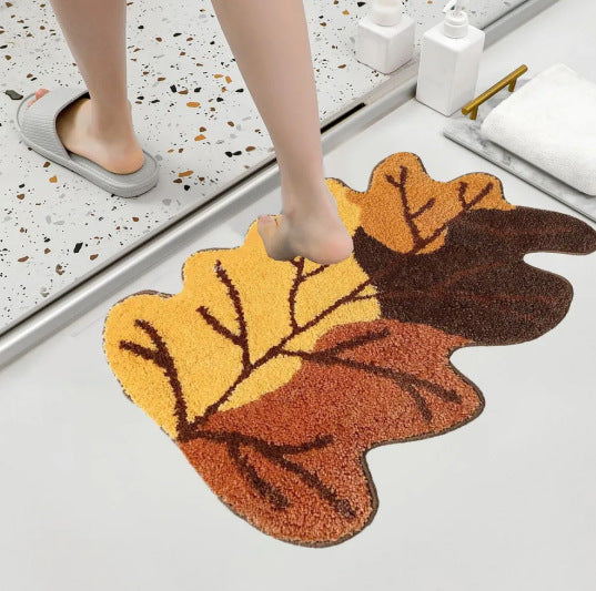 Pumpkin Theme Bath Mat