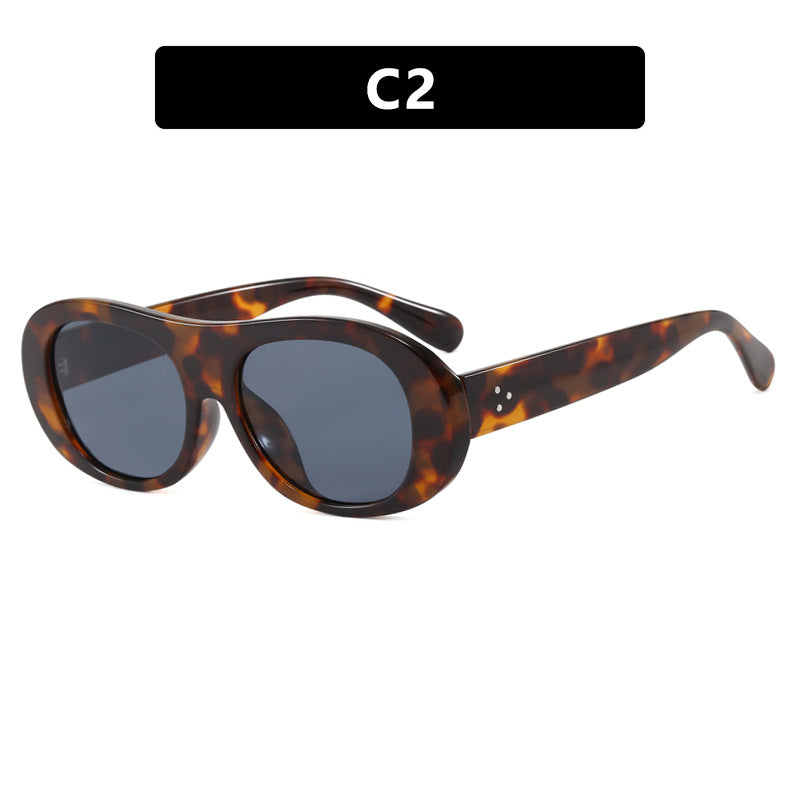 Women's fashionable oversized sunglasses with elegant tortoiseshell pattern Kalsten