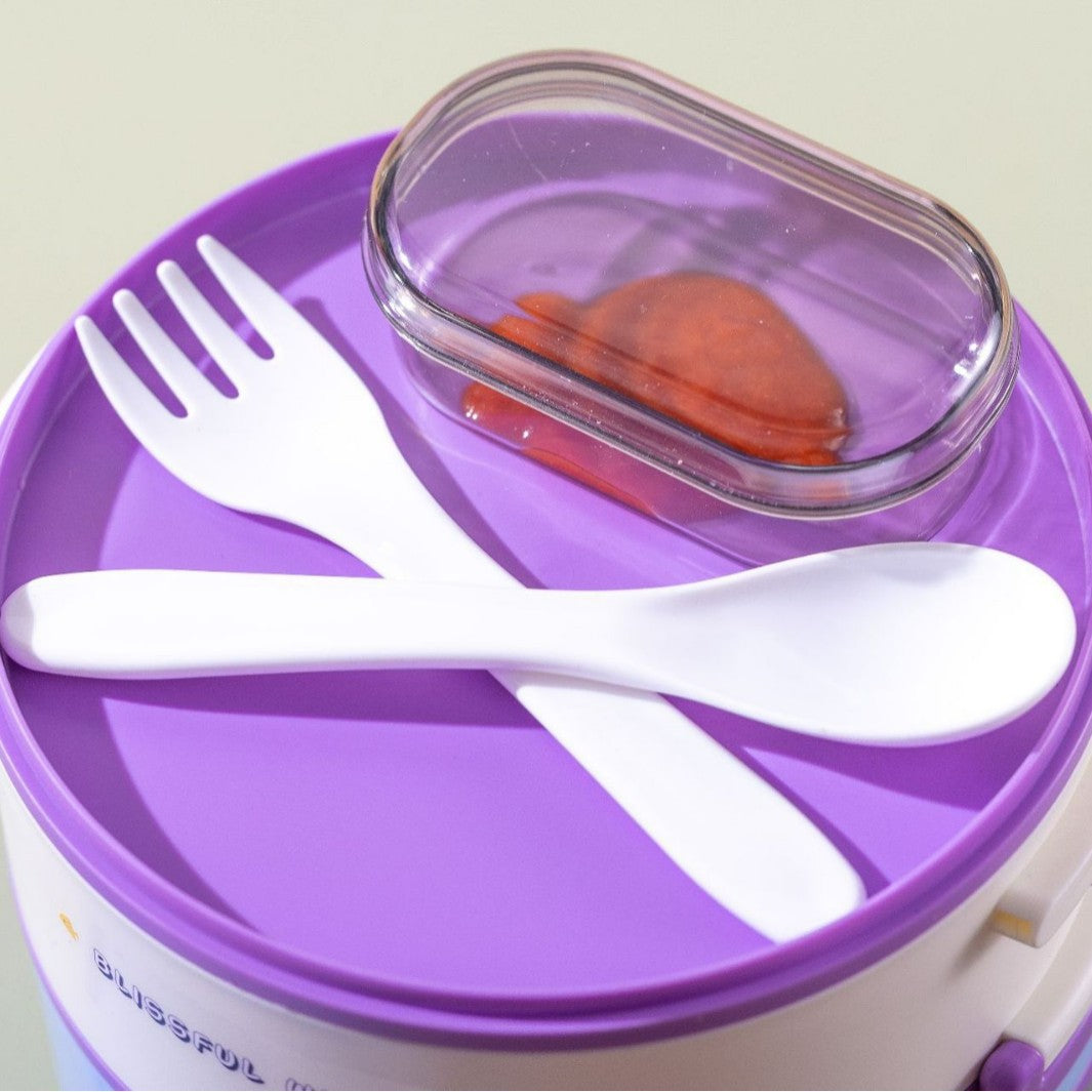 Fun-Themed Multi-Layered Food Storage Container