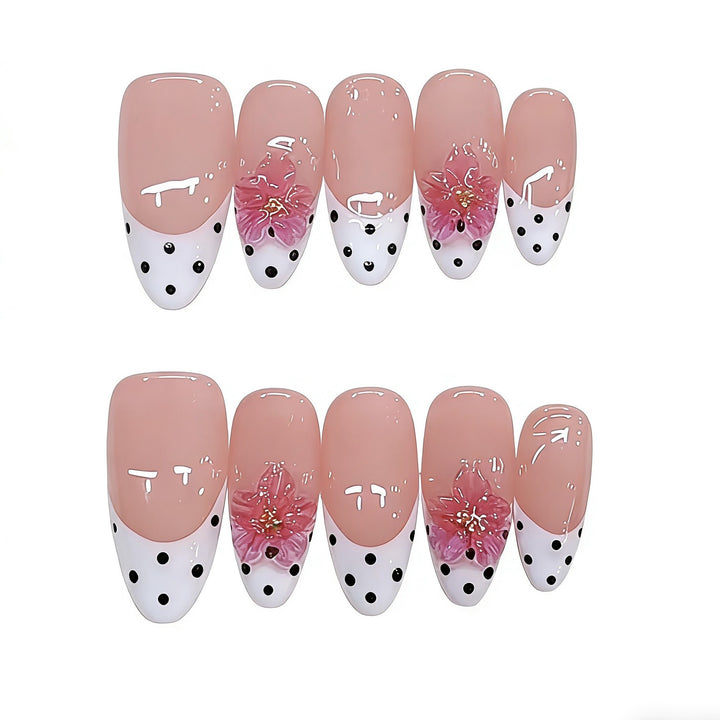 Artistic Floral-Design Press-On Nails Kalsten