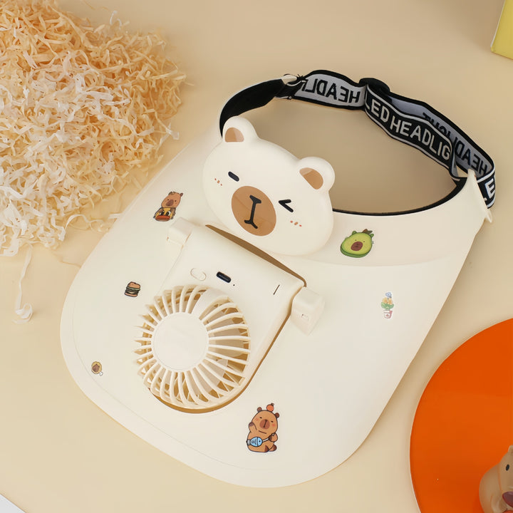 Women's Portable Neck Fan with Cute Bear Design Kalsten