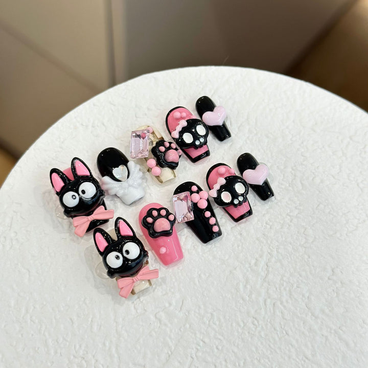Whimsical Cartoon-Themed Press-On Nail Collection