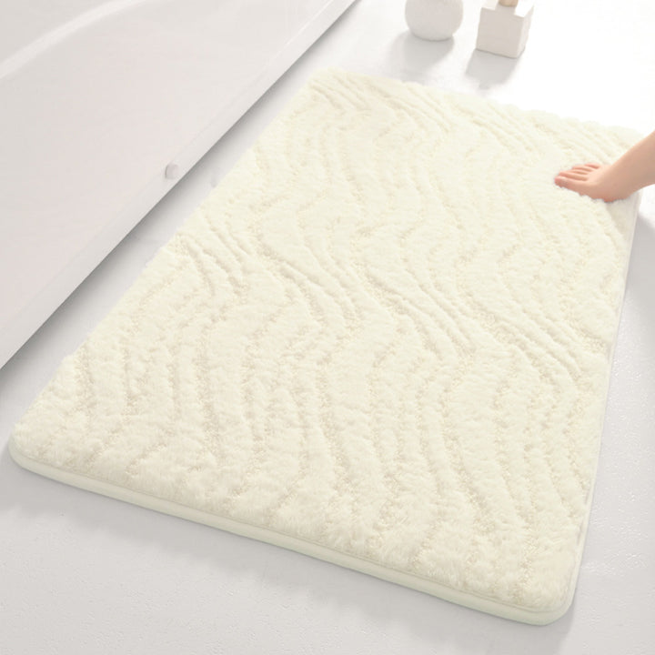 Soft Wave Pattern Bathroom Mat Kalsten