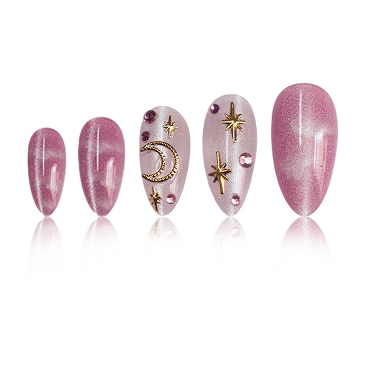 Celestial Themed Press-On Nail Art Kalsten