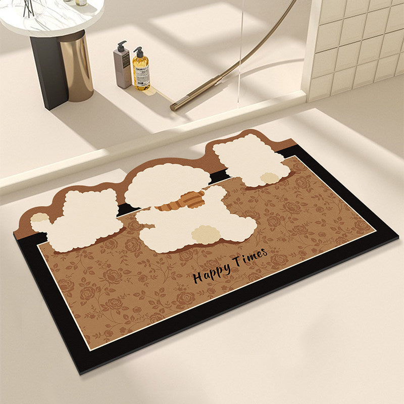 Panda-Themed Decorative Bath Mat
