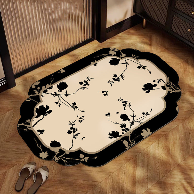 Floral Print Indoor Area Mat