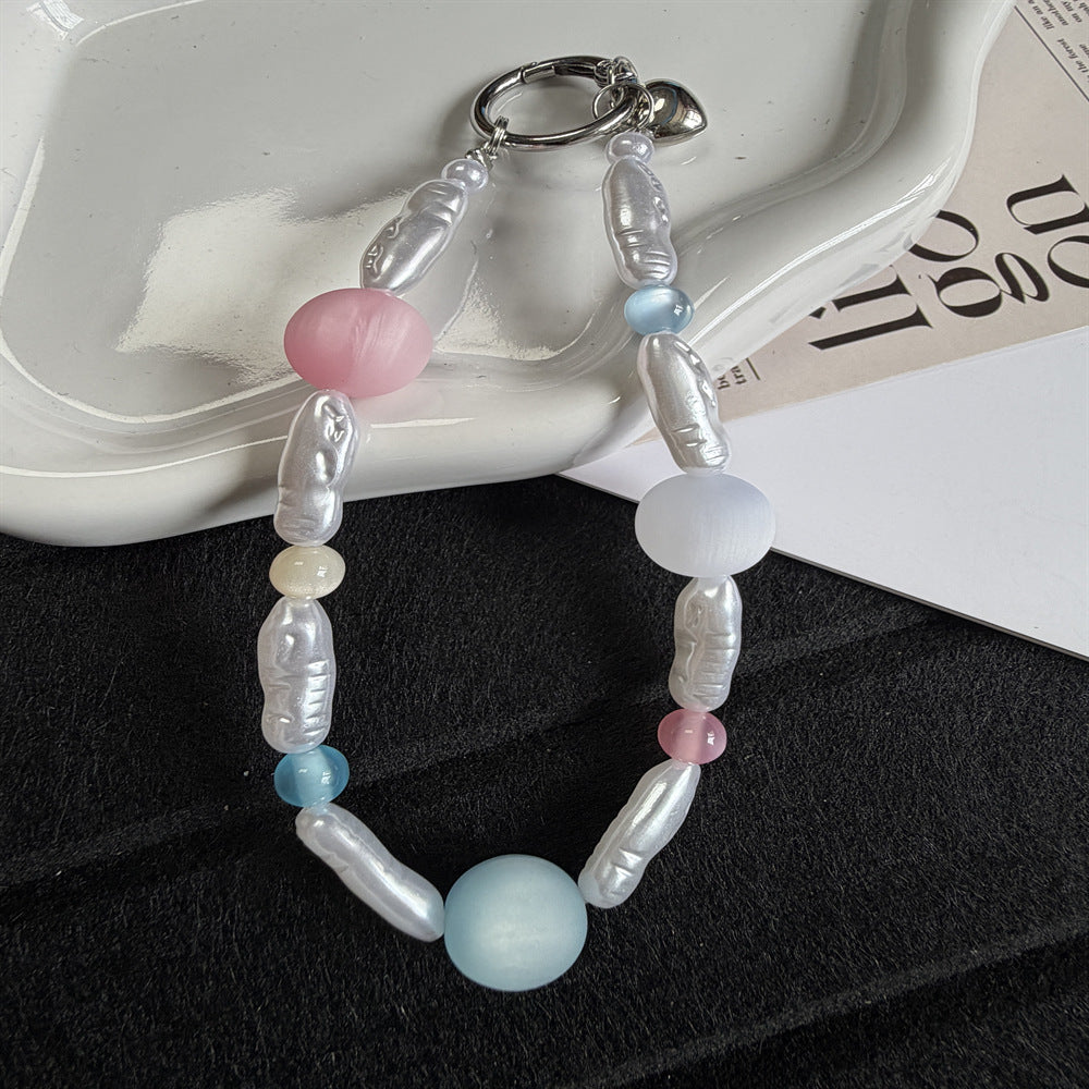 Elegant Beaded Charm Keychain Kalsten 1790134705