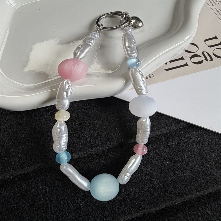 Elegant Beaded Charm Keychain Kalsten 1790134705