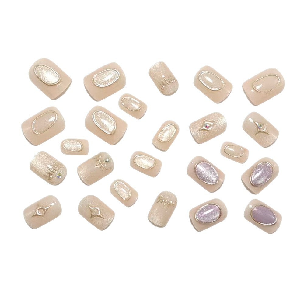 Decorative artificial nails with shimmering and glittering accents Kalsten