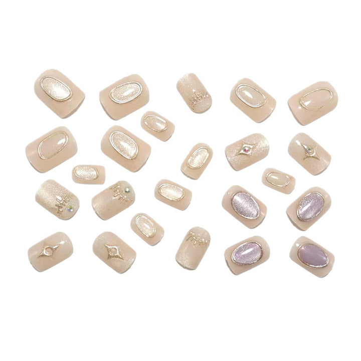 Decorative artificial nails with shimmering and glittering accents Kalsten