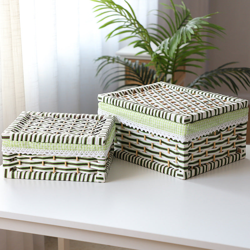Decorative Woven Storage Box Set Kalsten