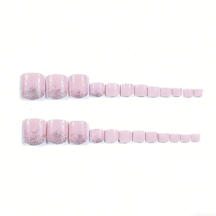 Elegant Glitter Ombre Toe Nail Art Kalsten