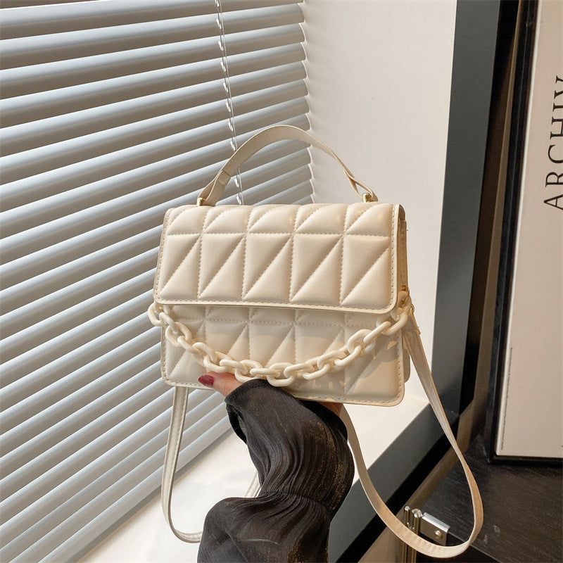 Quilted Mini Satchel Handbag Kalsten