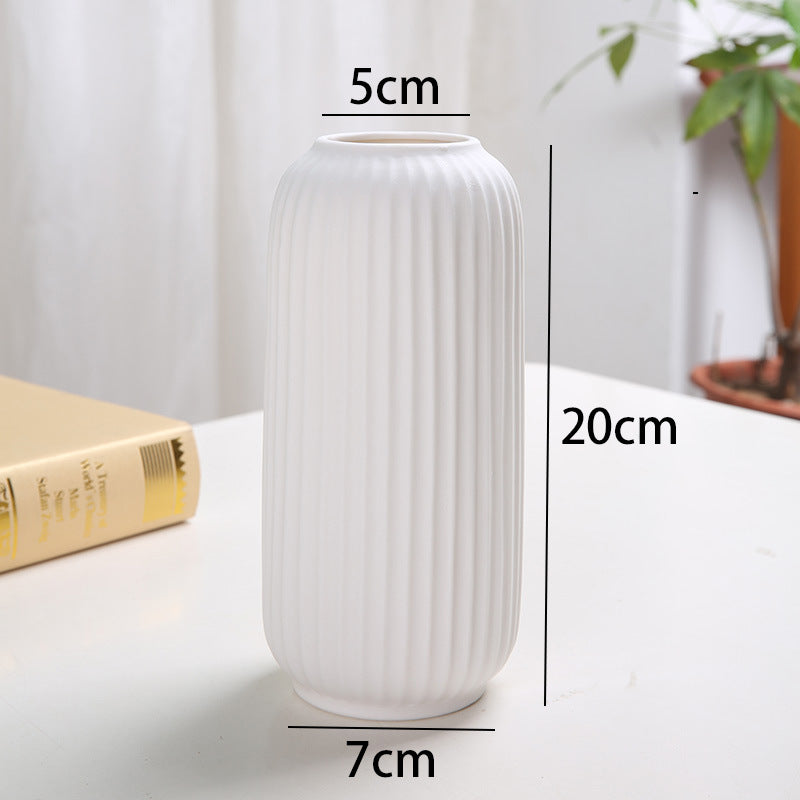 Elegant Curved Ceramic Vase