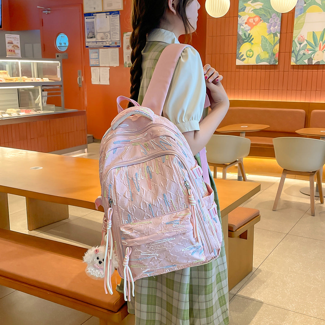 Stylish Quilted Backpack Kalsten