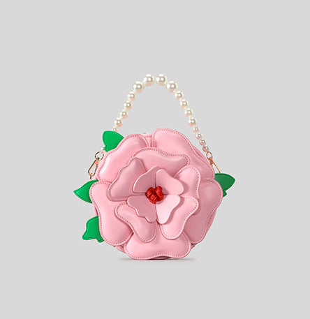 Floral-Themed Decorative Handbag