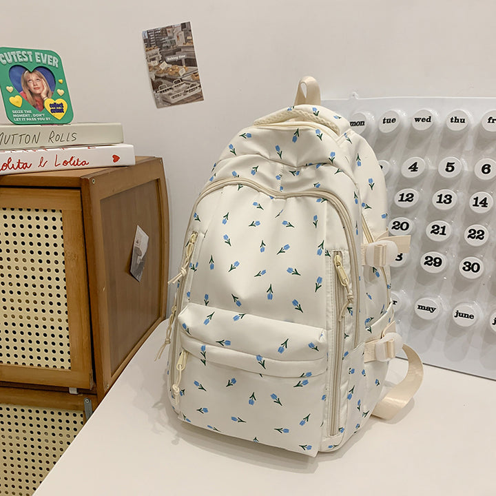 Floral Embroidered Backpack