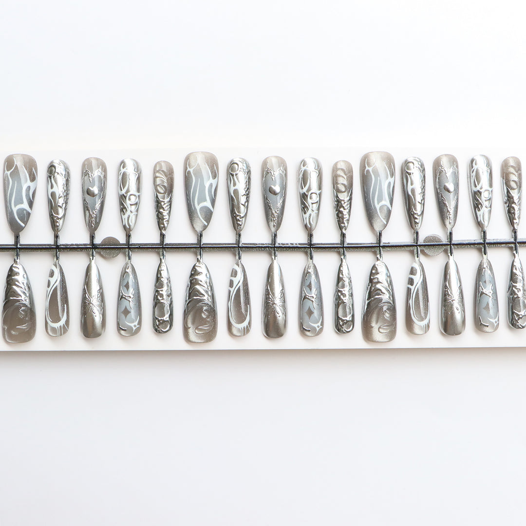 Artistic Abstract Press-On Nail Set Kalsten
