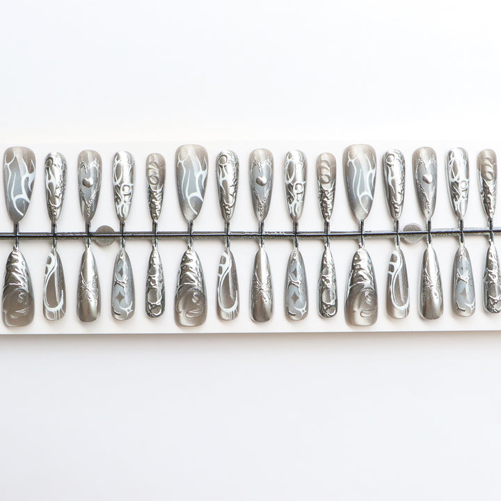 Artistic Abstract Press-On Nail Set Kalsten