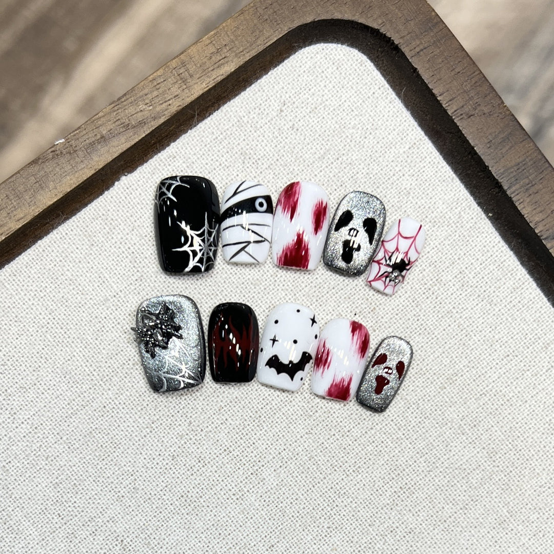 Decorative Floral Stiletto Press-On Nail Set Kalsten