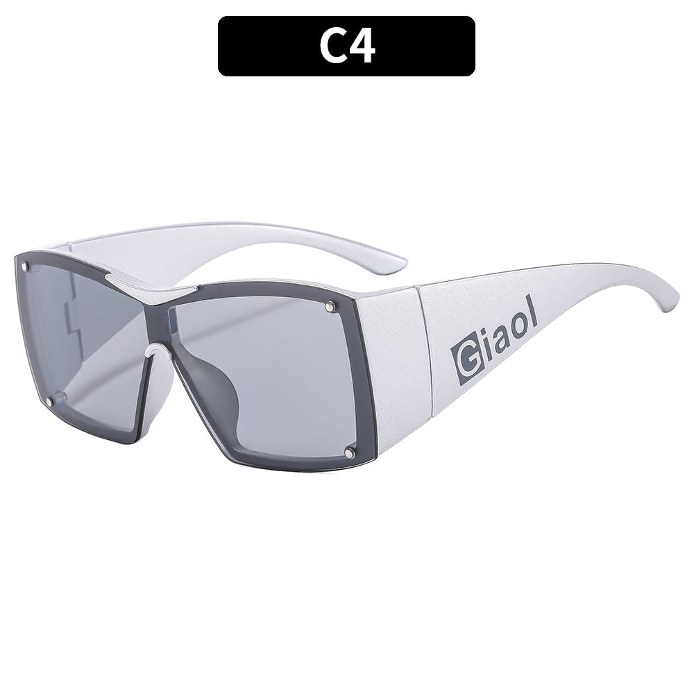 Bold Oversized Shield Sunglasses